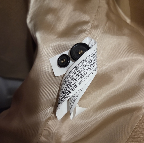 Zara Manteco Premium Wool Camel Coat XS – Like New - Picture 7 of 14